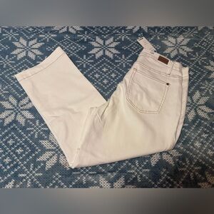 NWT Judy Blue Women's Cream Straight Leg Jeans